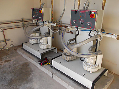 Medical gas plant room equipment